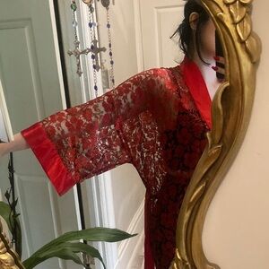 Vintage Gold Label Victoria’s Secret Lace Robe